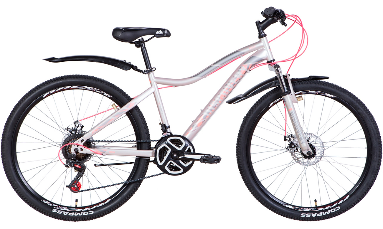 Фотография Велосипед Discovery KELLY AM DD 26" (2021) 2021 Серебристо-розовый